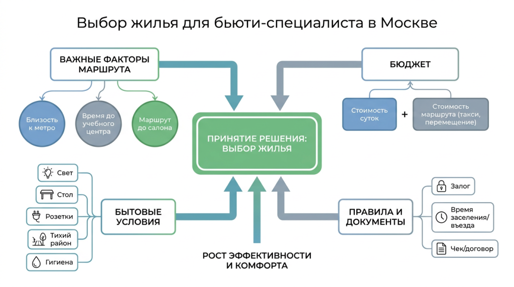 Выбор жилья для бьюти специалиста в Москве